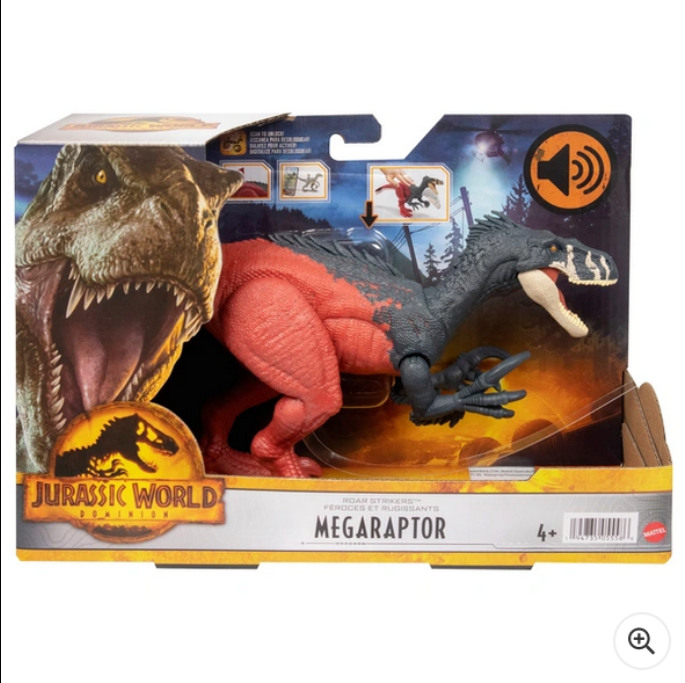 Jurassic World Dominion: Roar Strikers Megaraptor Dinosaur