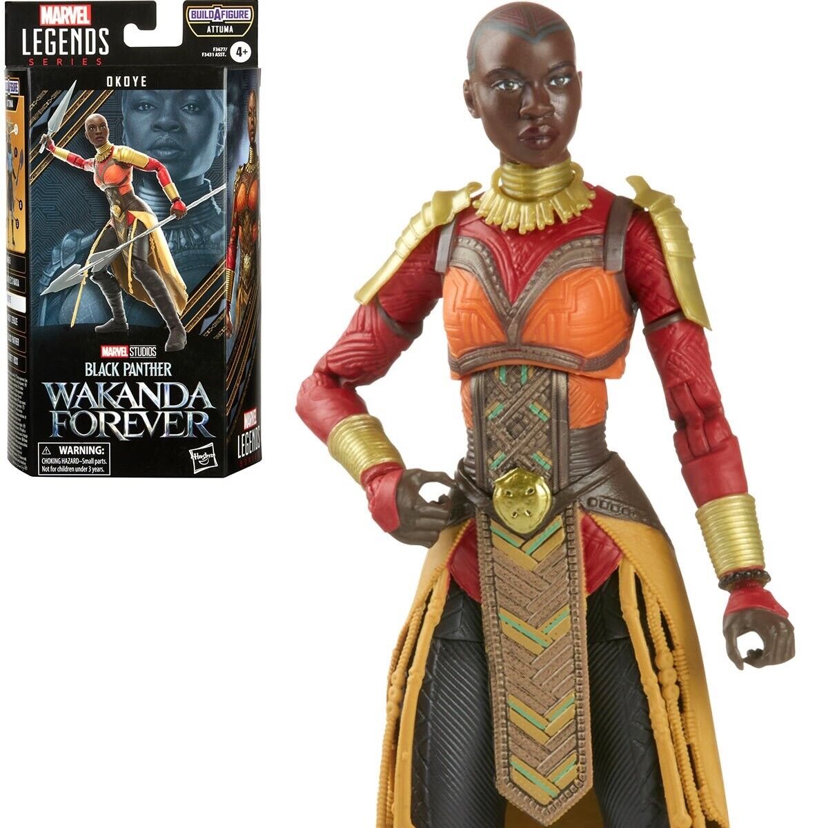 Marvel Legends Black Panther Wakanda Forever  Okoye (Build A Figure Attuma)