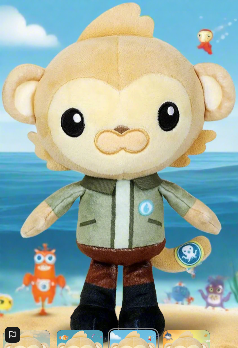 Octonauts Above & Beyond Crew Plush - Paani Soft Plush Toy 22cm