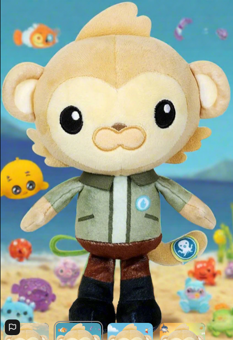 Octonauts Above & Beyond Crew Plush - Paani Soft Plush Toy 22cm