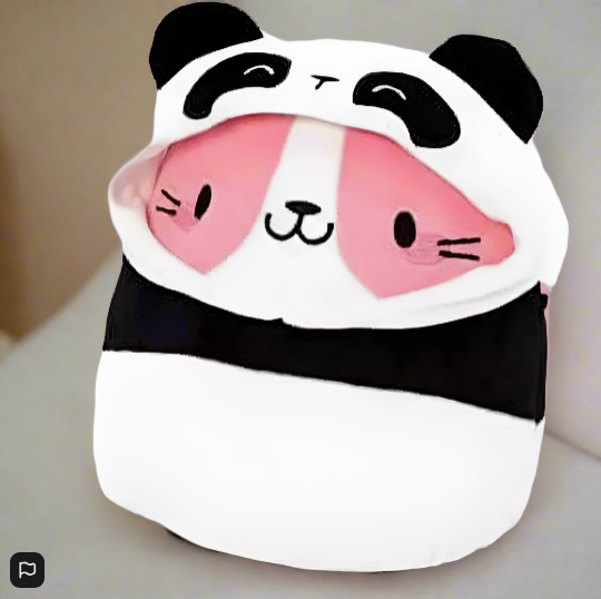 Squishmallows 20cm Joxtine the Cat in Panda Costume Plush