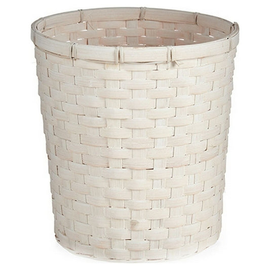 Garden Planter White PVC Bamboo 25 x 24 x 25 cm