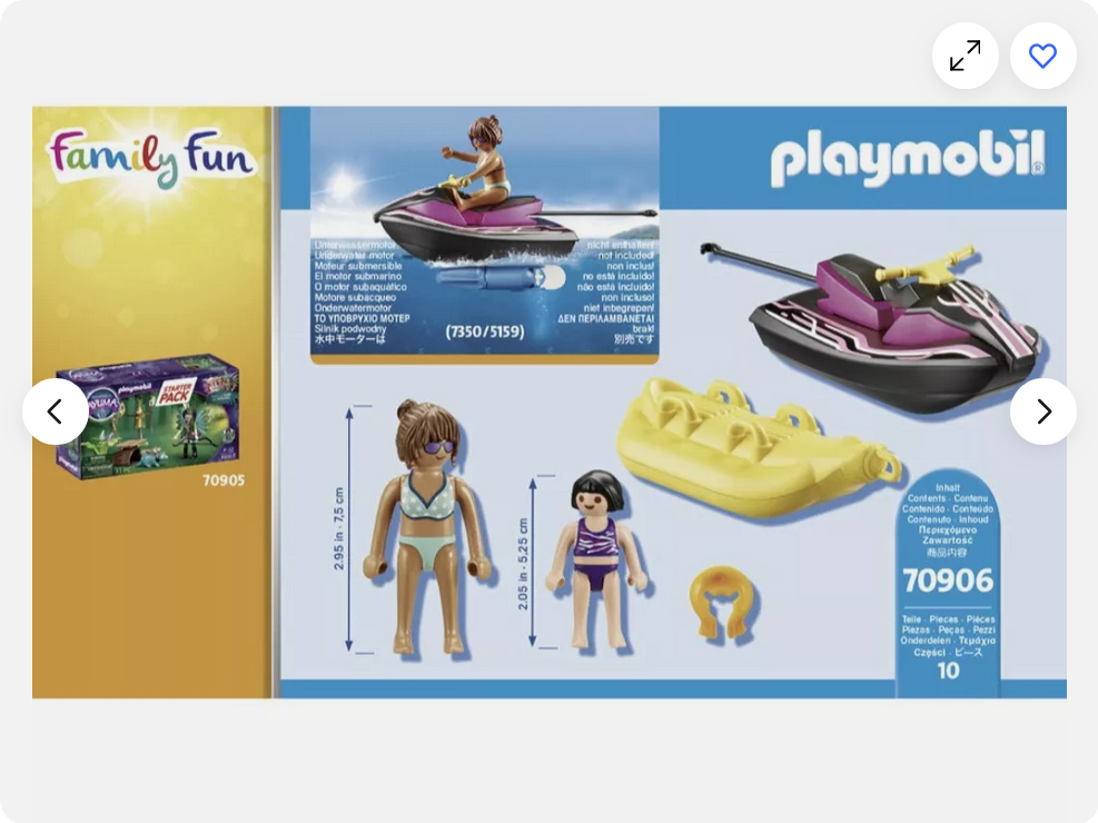 Playmobil 70906 FamilyFun Jet Ski With Banana Boat Starter Set