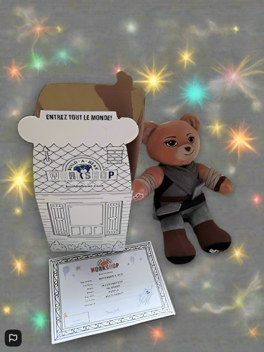 Build A Bear Starwars Rey Bear Boxed With Certificate