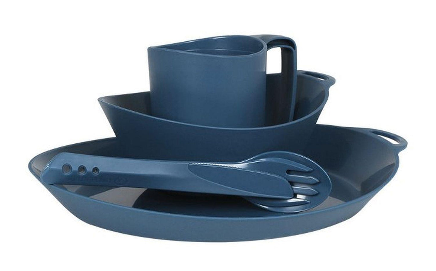 4 Piece Camping Tableware Set - BPA Free Navy