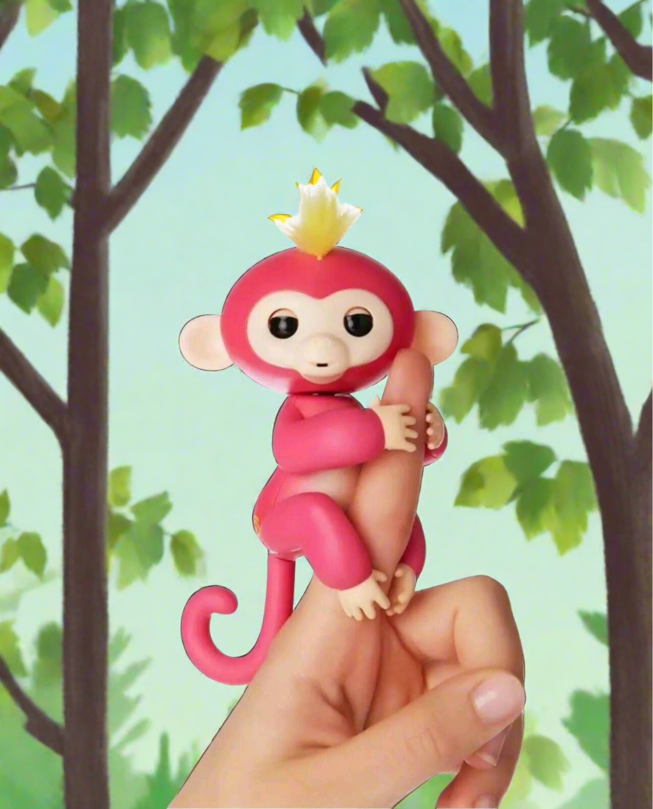 Interactive FingerFun Pink Monkey