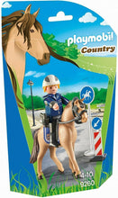 Načíst obrázek do prohlížeče Galerie, Playmobil Country Mounted Policeman and Horse with Road Signs 9260