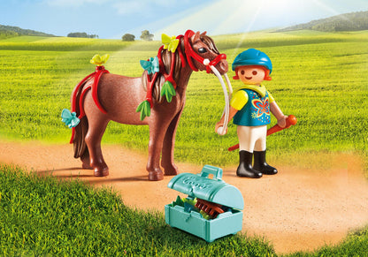 Playmobil Country 6971 Groomer with Butterfly Outfit Pony Action Figure
