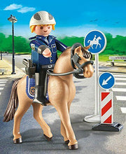 Načíst obrázek do prohlížeče Galerie, Playmobil Country Mounted Policeman and Horse with Road Signs 9260