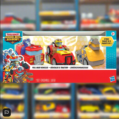 Transformers Rescue Bots Academy Pull Back Vehicles 3 Pack