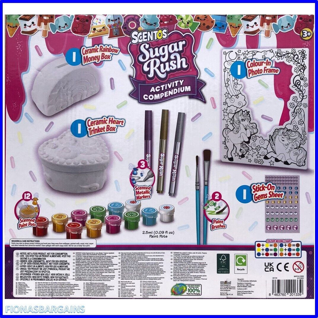 Scentos Sugar Rush - Activity Compendium - Scented Paint Pots  Photo Frame