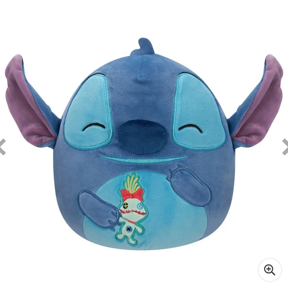 Original Squishmallows 25cm Disney Stitch and Scrump Plush