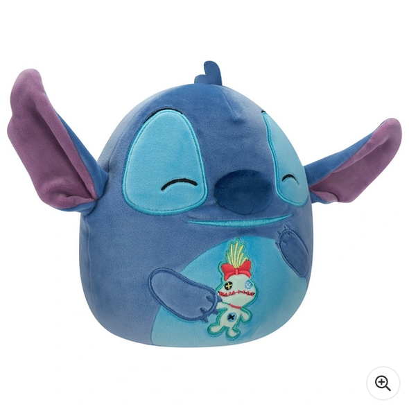 Original Squishmallows 25cm Disney Stitch and Scrump Plush