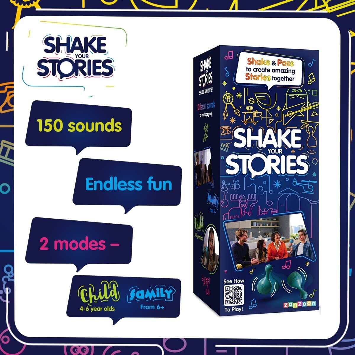 Shake Your Stories Board Family Game By Tomy