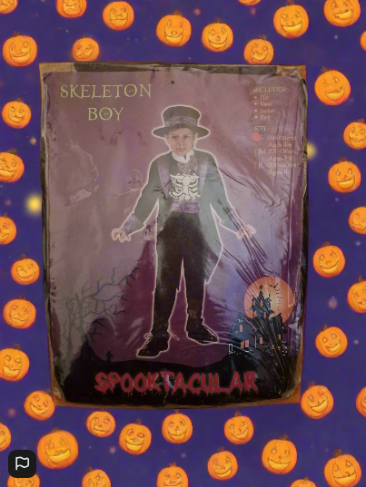 Costume For Children Spooktacular Skeleton Boy 4 To 6 Years