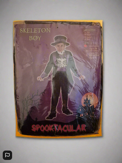 Costume For Children Spooktacular Skeleton Boy 4 To 6 Years