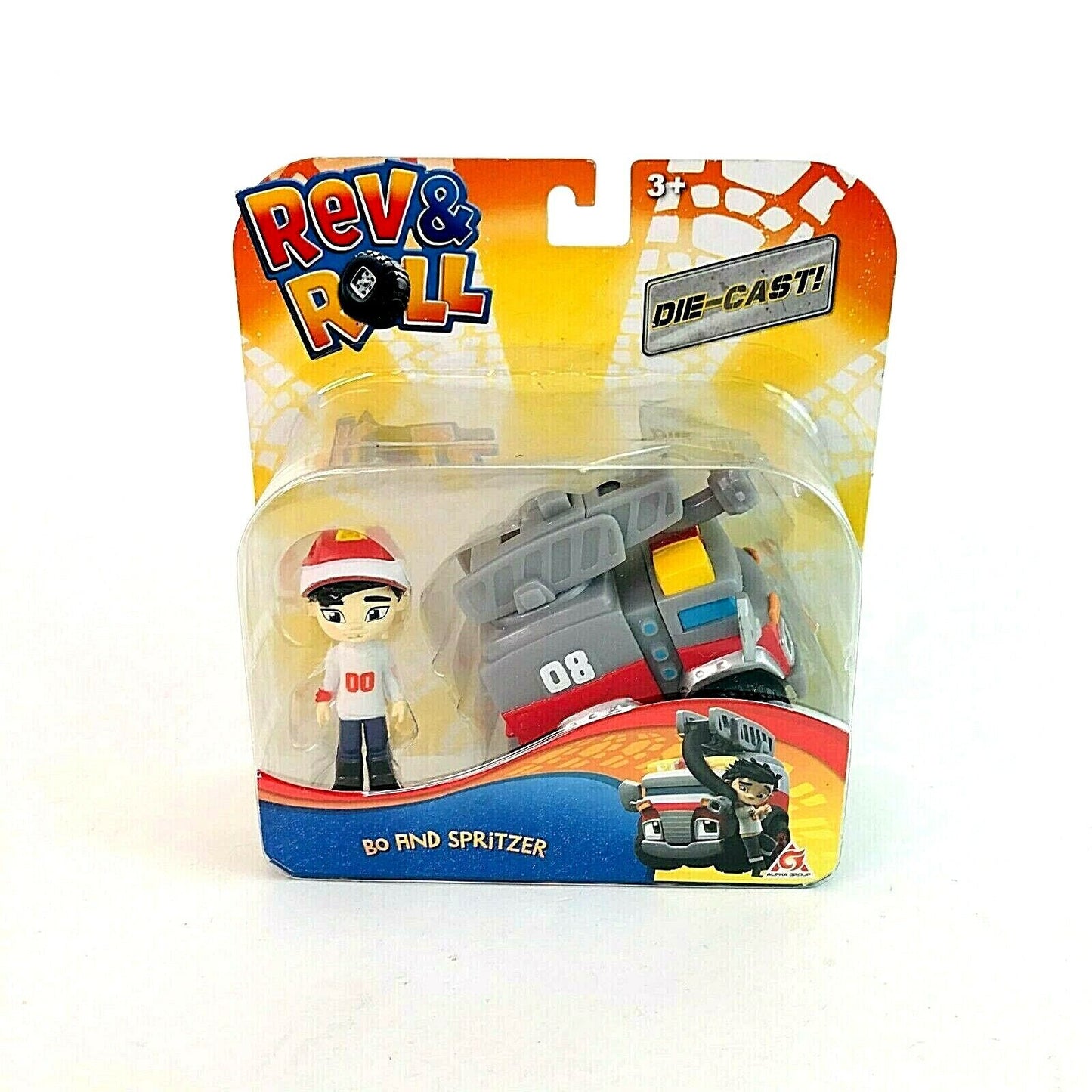 REV & ROLL - Die Cast Toy Vehicle with Bo Figure - Bo and Spritzer