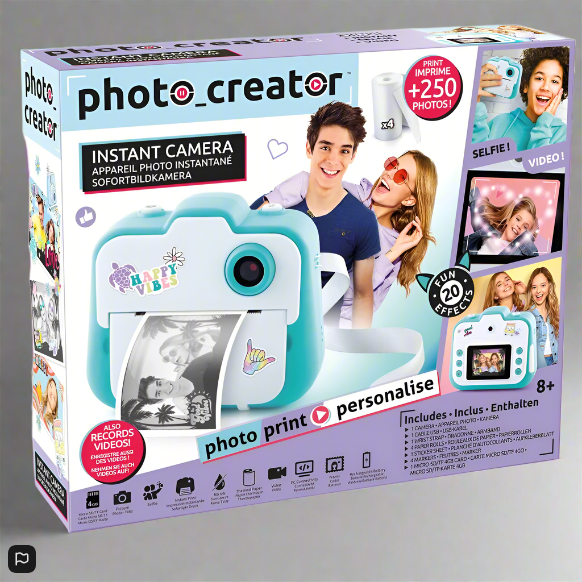 Photo Creator Instant Camera with 4GB SD Card