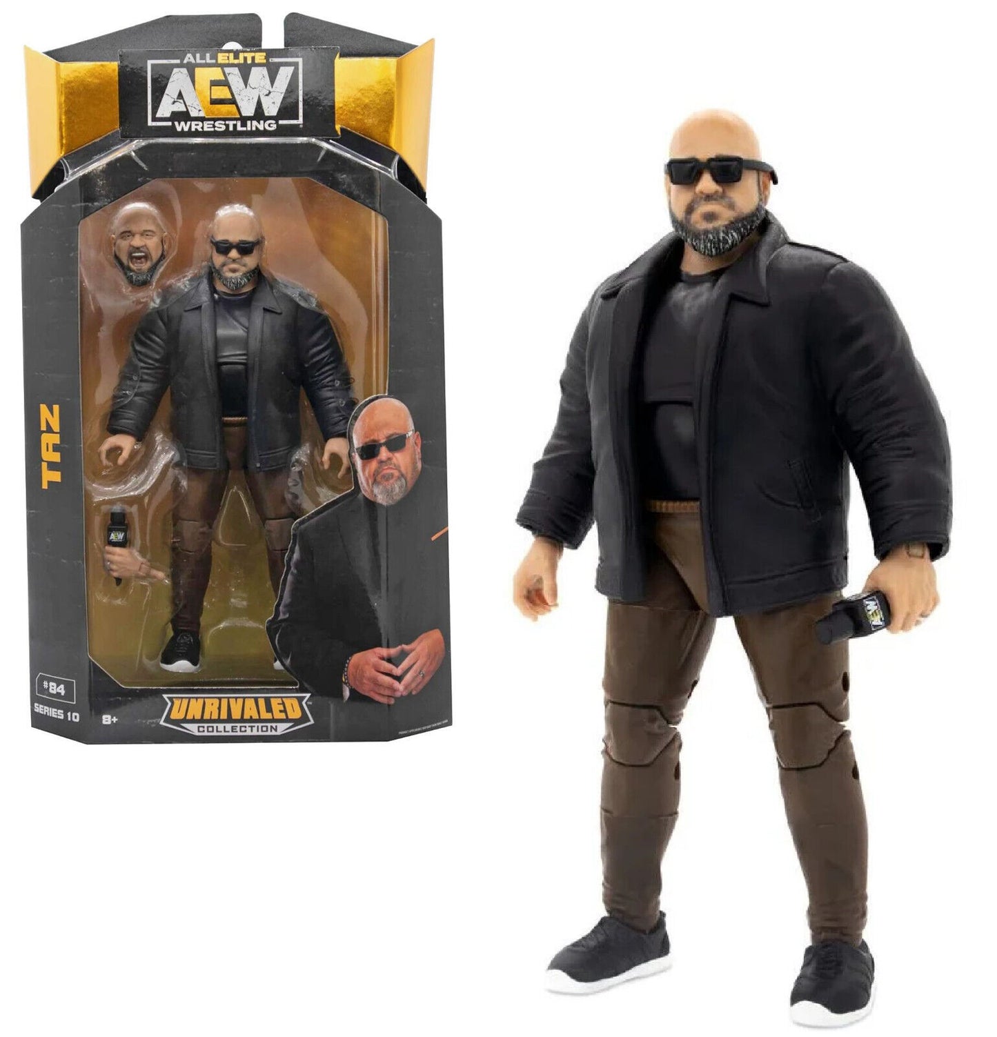 AEW Unrivaled Collection Series 10 #84 Taz Wrestling Action Figure