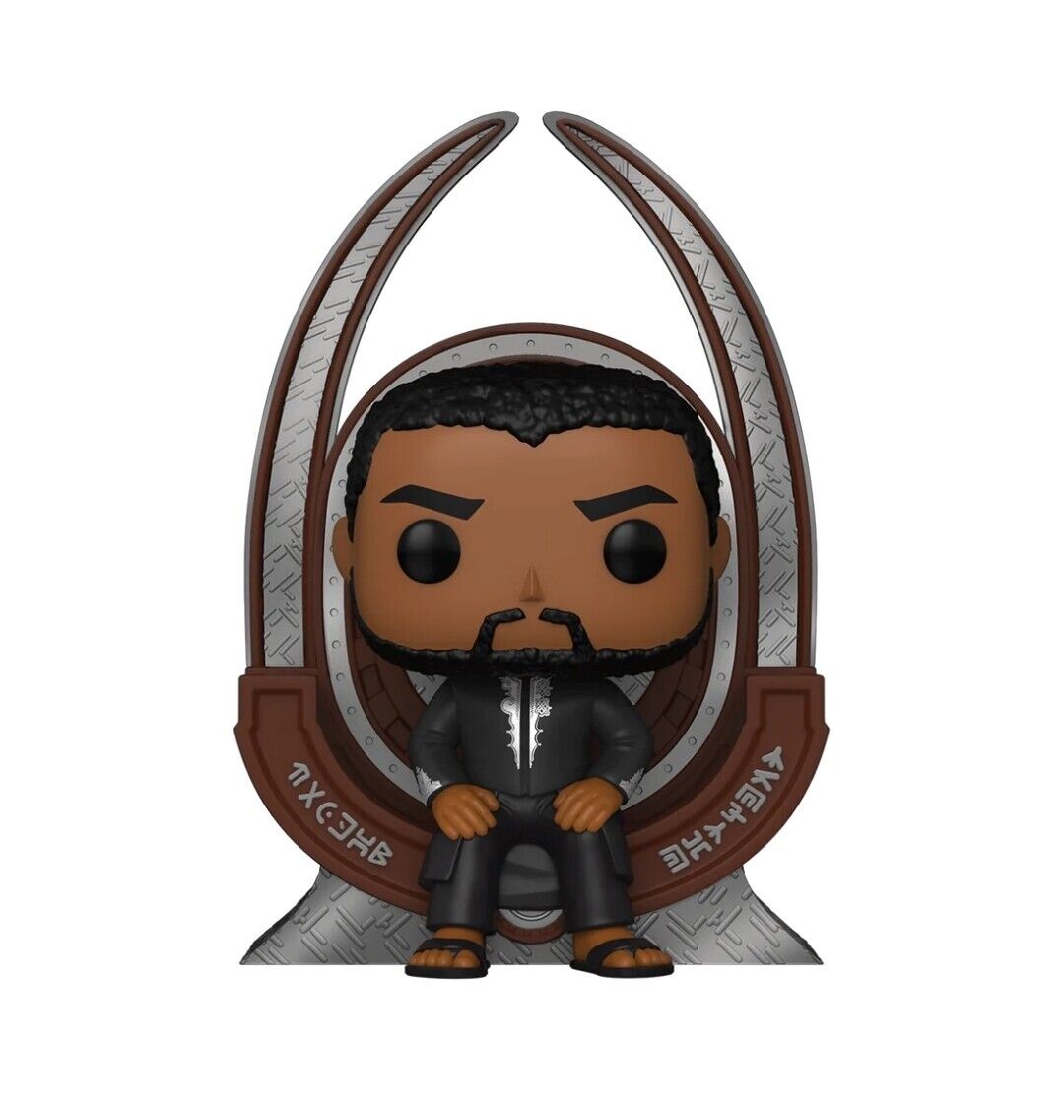 Funko POP! Vinyl Deluxe 1113: Black Panther - T’Challa on Throne Special Edition