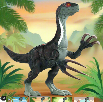 NEW Jurassic World Dominion Sound Slashin’ Therizinosaurus Action Figure - Mattel GWD65