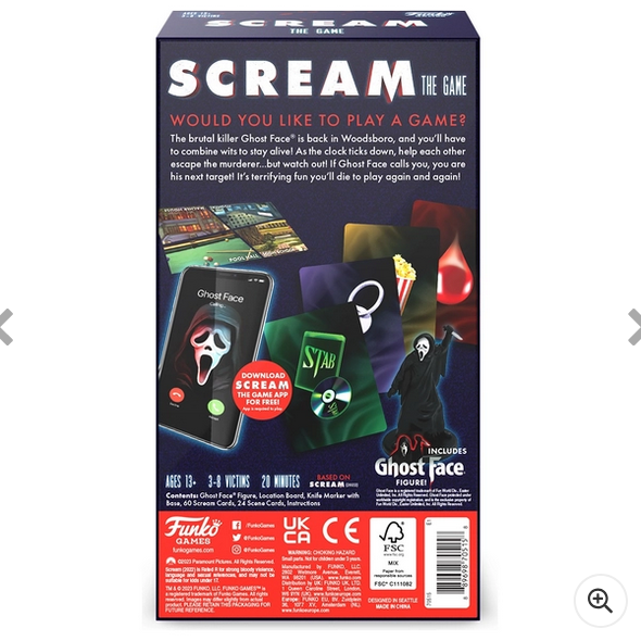 Funko Scream The Board  Game