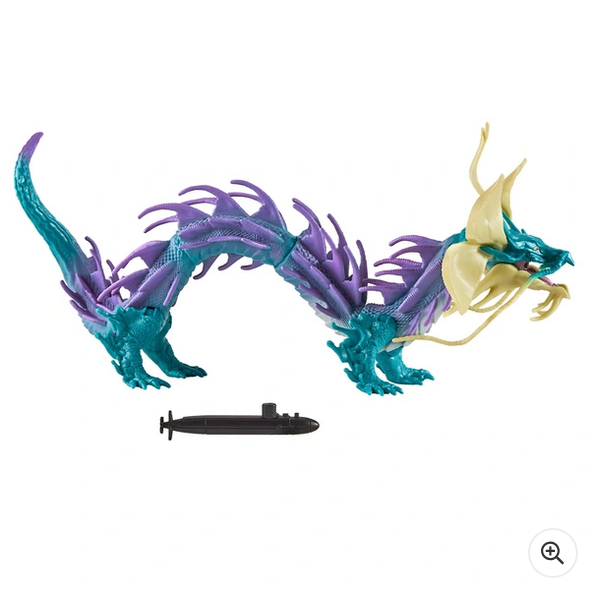 Godzilla x Kong: The New Empire 15cm Tiamat Dinosaur Figure with Submarine Accessory