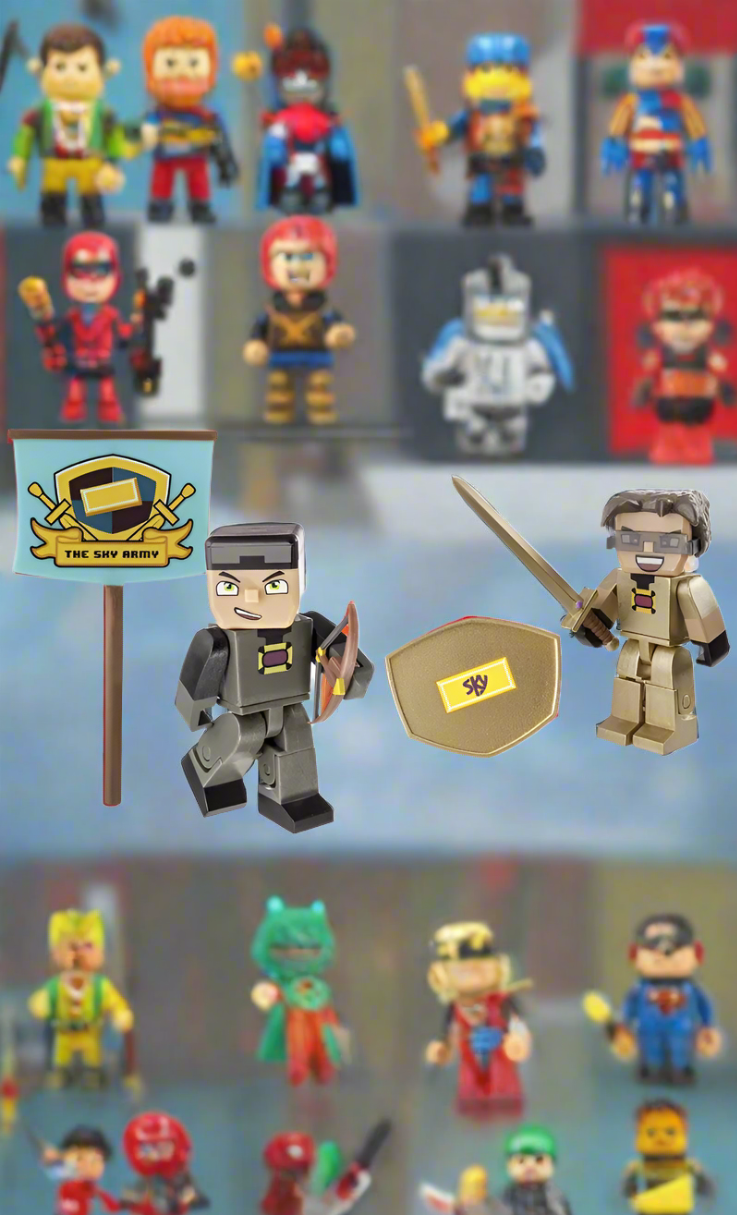 Tube Heroes - Sky Hero - Pack Mini Collectible Action Figure and Accessory