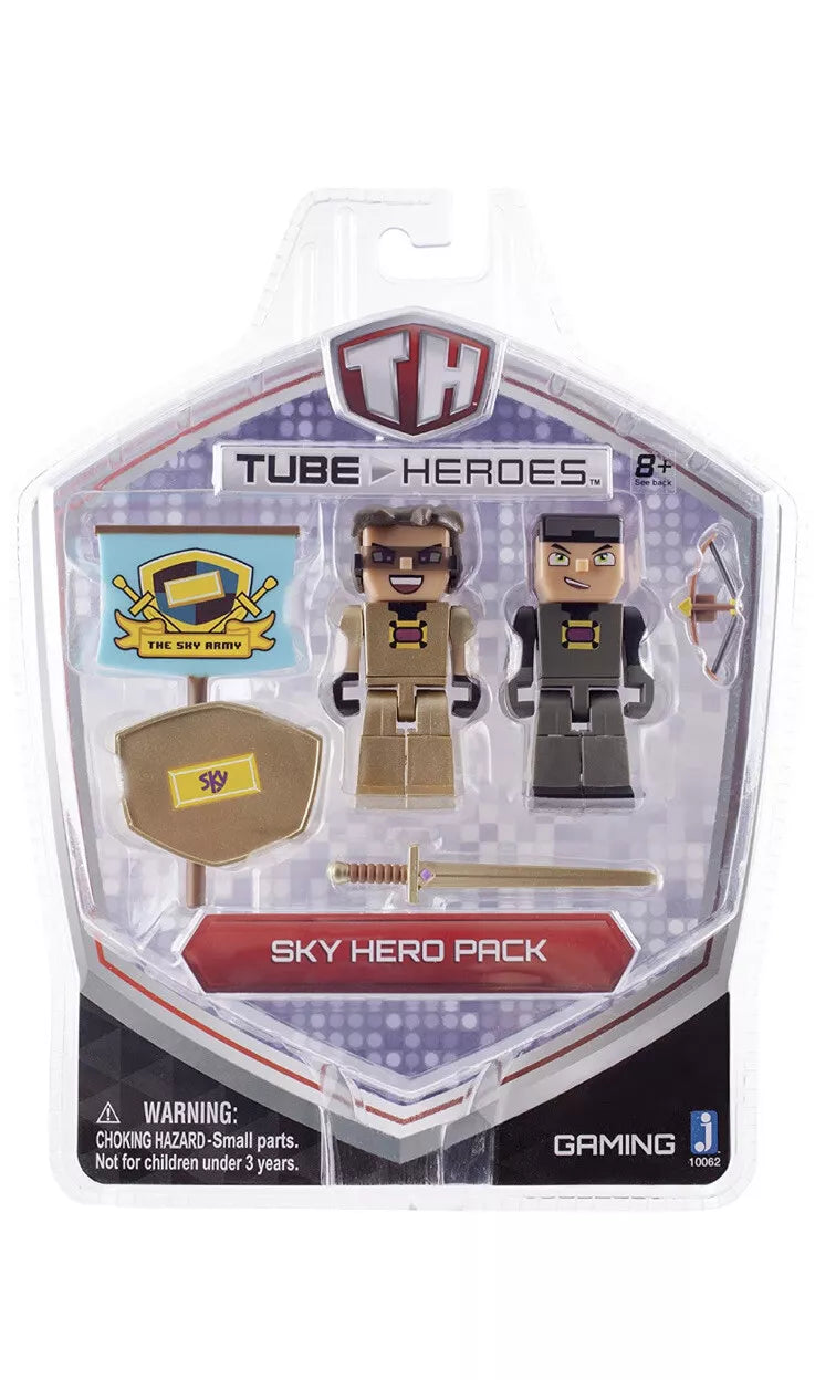 Tube Heroes - Sky Hero - Pack Mini Collectible Action Figure and Accessory