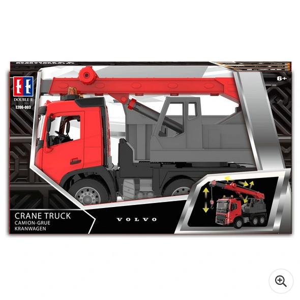 1:20 Volvo Lights and Sounds Manual Crane Truck