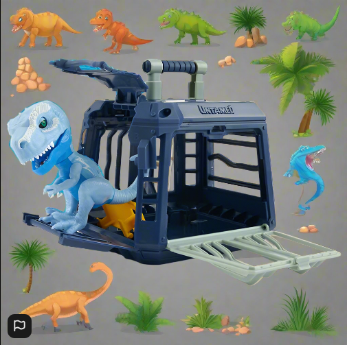 Untamed Jailbreak Playset with Interactive T-Rex Dinosaur