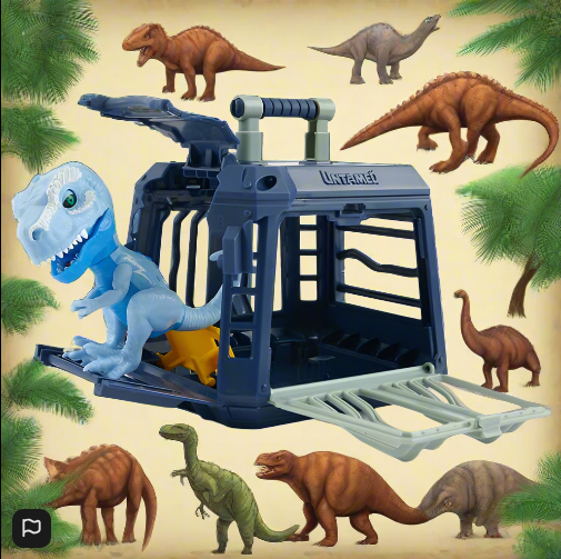 Untamed Jailbreak Playset with Interactive T-Rex Dinosaur