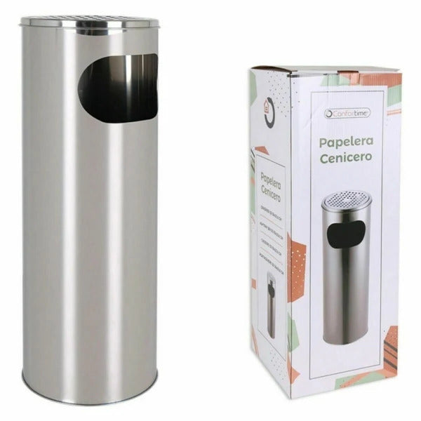 Waste Paper Bin with Ashtray Confortime Metal 20 x 59 cm