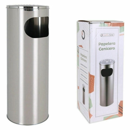 Waste Paper Bin with Ashtray Confortime Metal 20 x 59 cm