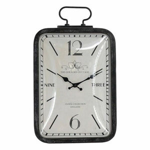 Wall Clock  Versa MDF Wood/Metal (45,5 x 6 x 25,5 cm)