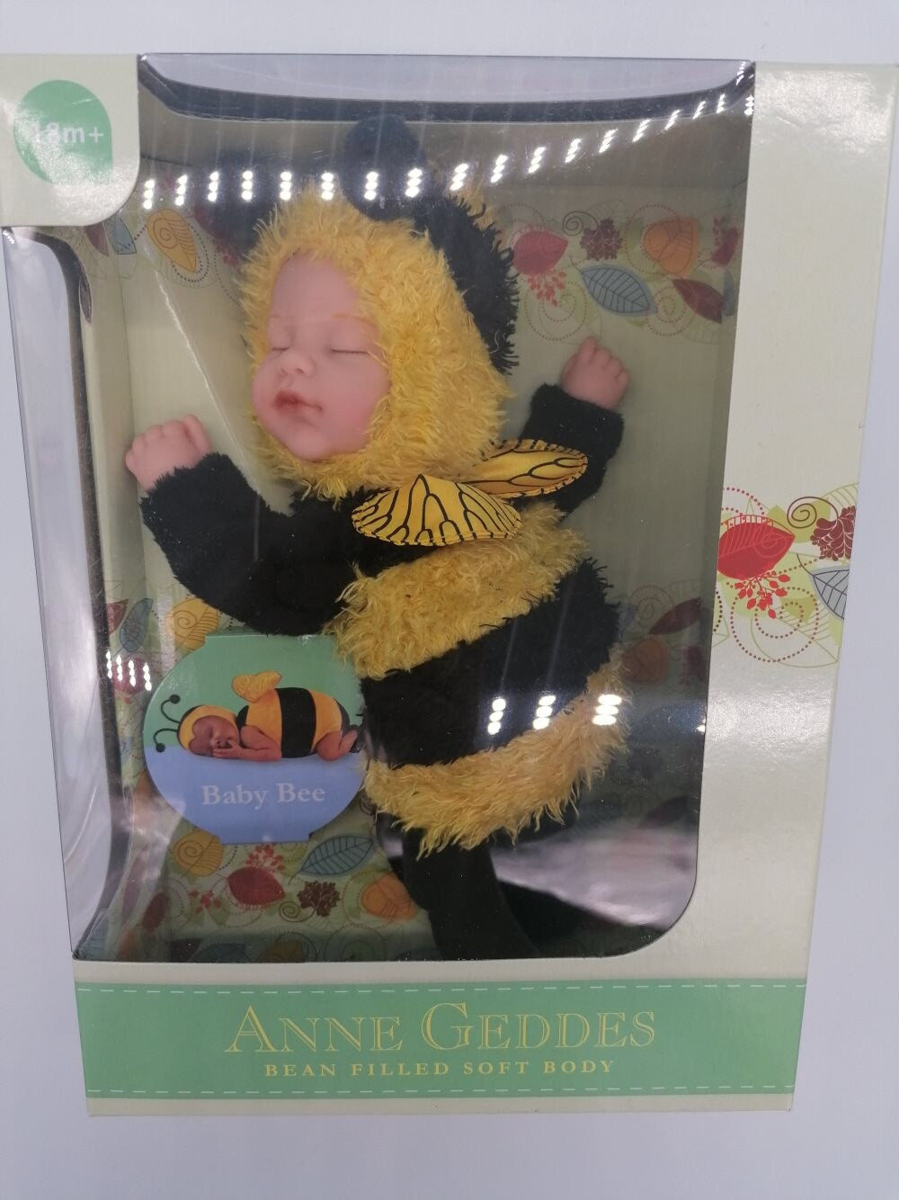 Anne Geddes 9 inch Baby Bee Doll - Bean Filled Soft Body Collection