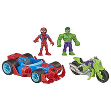 Načíst obrázek do prohlížeče Galerie, Playskool Heroes Marvel Super Hero Adventures 13cm akční závodní vozidlo 2 Pack
