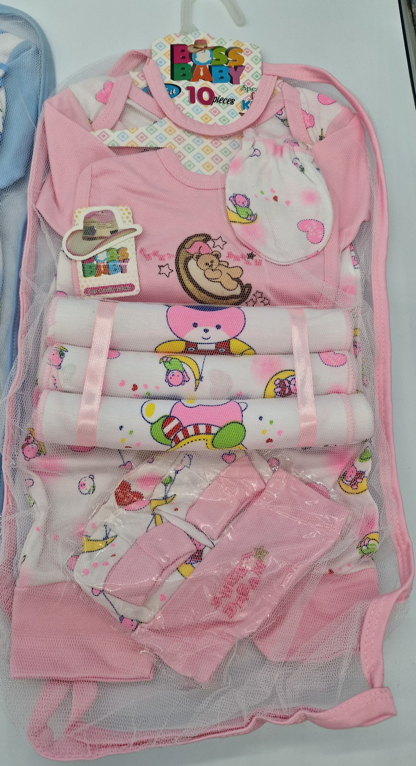 10 Piece Baby Sets Pink Blue Neutral