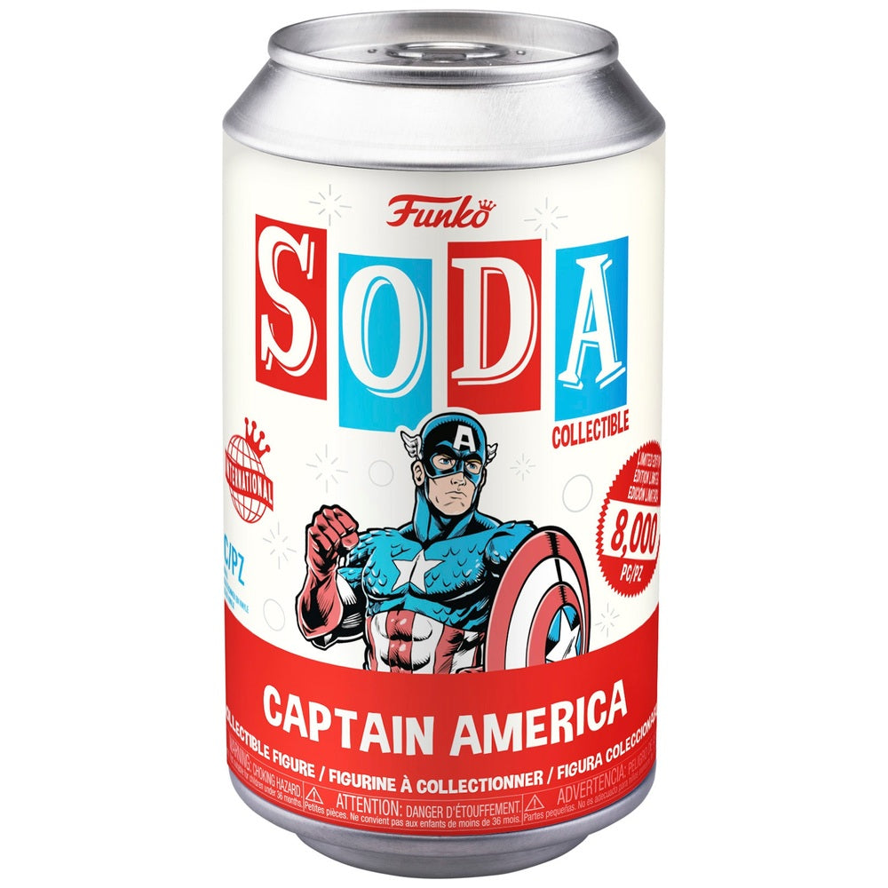 Funko POP! Vinyl Soda: Captain America with Possible Chase Figure