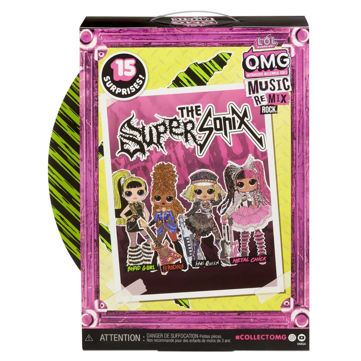 L.O.L Surprise OMG Remix Rock- Bhad Gurl and Drums 24cm Fashion Doll