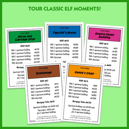 Elf Monopoly Family Board Game