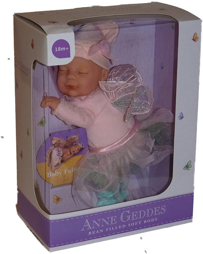 Anne Geddes 9 inch Baby Fairy Doll - Bean Filled Soft Body Collection