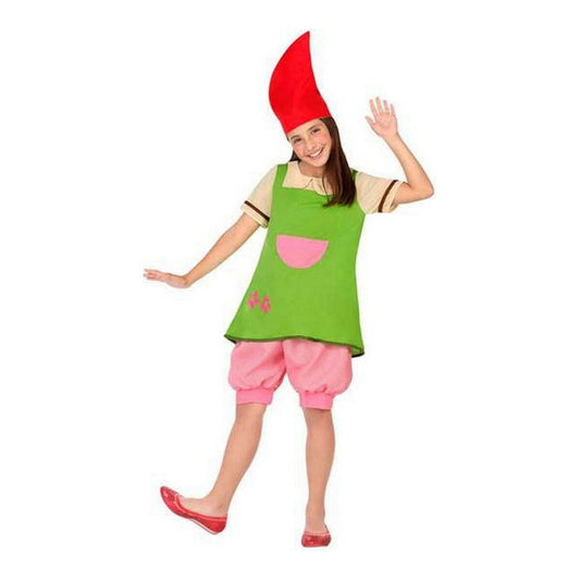 Costume for Children Spirit/Elf with pink trousers and green top