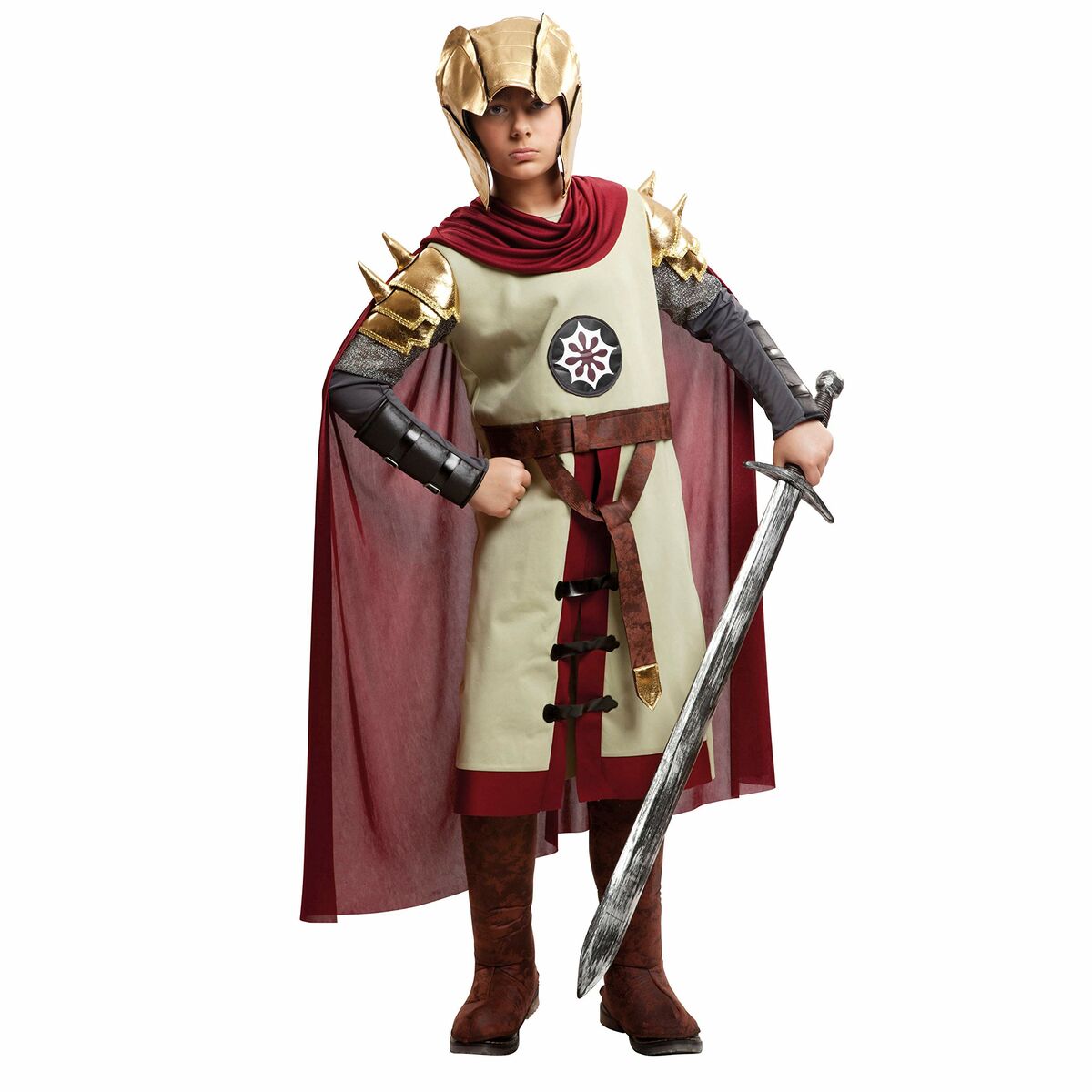 Costume for Children My Other Me Thyrsus (6 Pieces) tunic armour cloak helmet belt