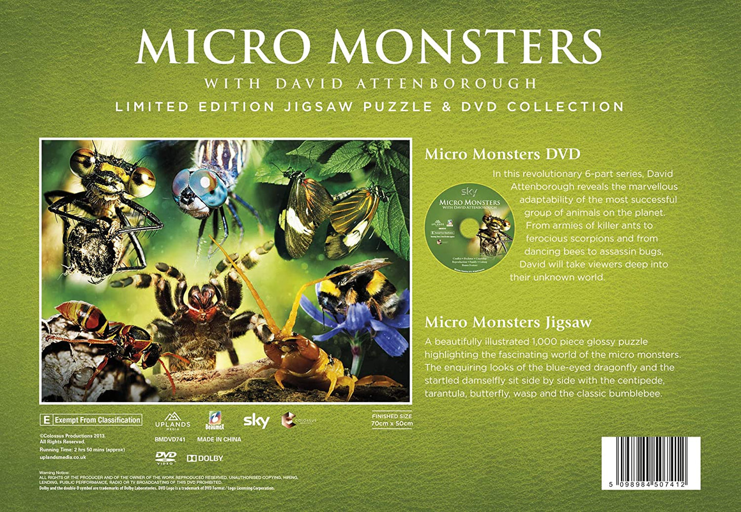 David Atttenborough Micro Monsters 1000 Piece Jigsaw + DVD