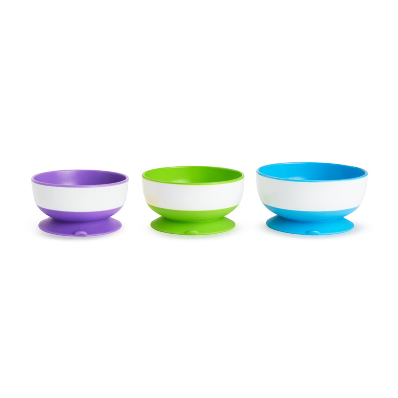 Munchkin Stay Put Suction Bowls 3Pk