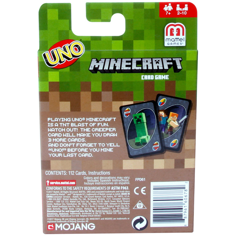 Uno karetní hra Minecraft