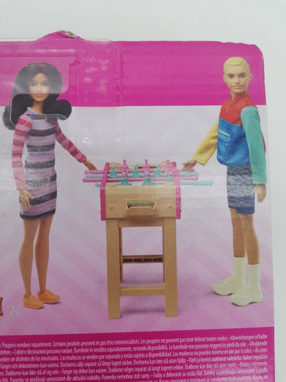 Barbie Mini Game Night Foosball Table Playset & Accessories