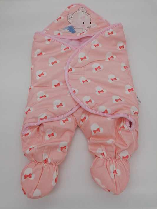 Swaddle Me Soft Padded Pink Bear Blanket 6 Months