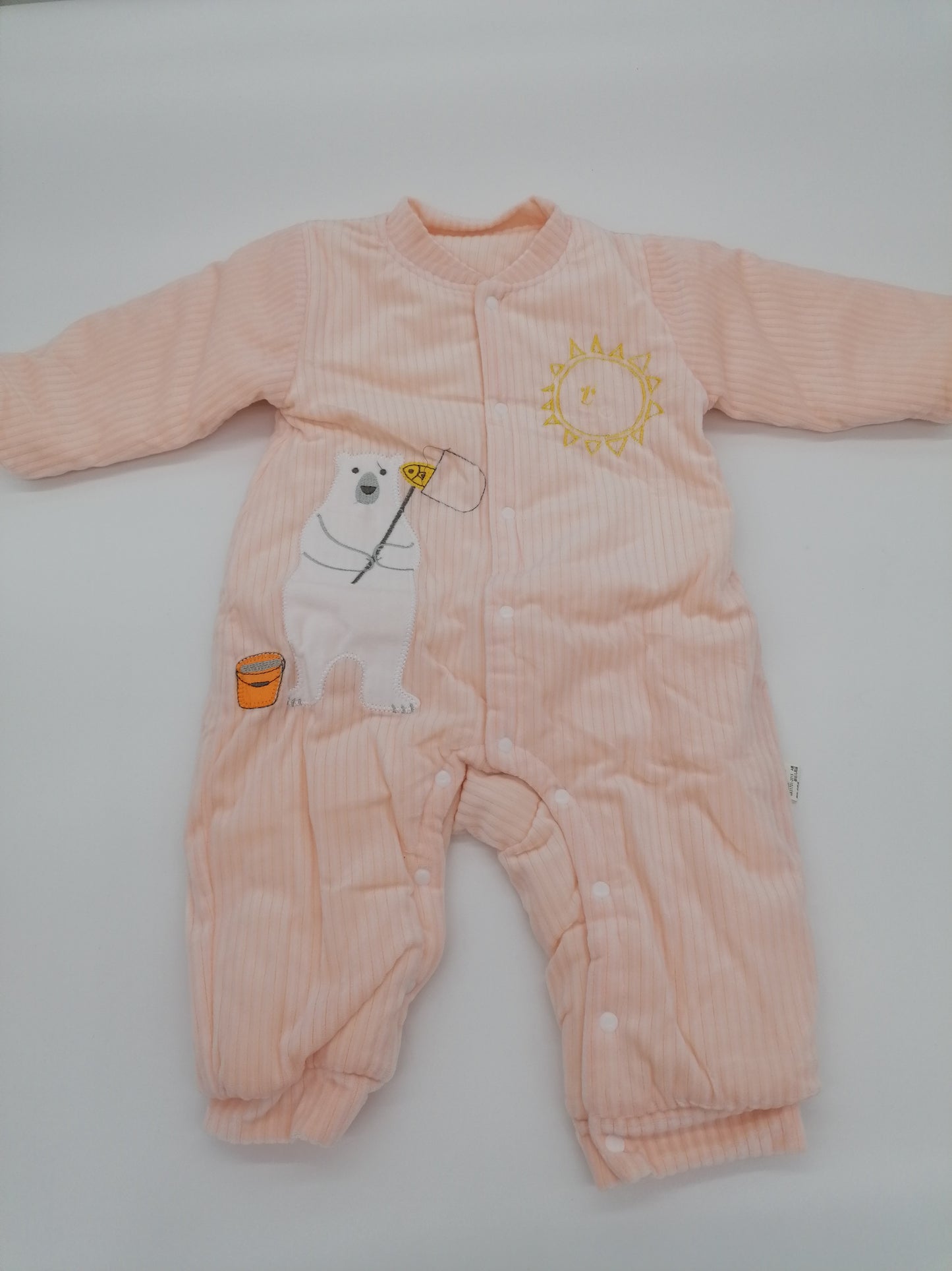 Dívčí oblek Polar Bear Romper Peach 80/48